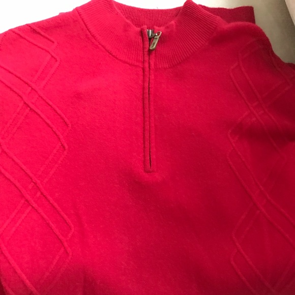 Bobby Jones Cashmere/Wool Blend Half Zip Sweater - Picture 5 of 6